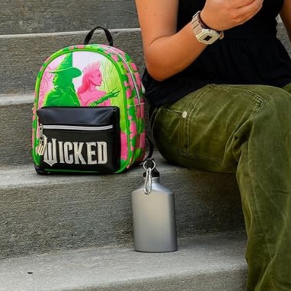 Accessory Innovations Wicked Mini Backpack Green‎ and Pink Design. OS.